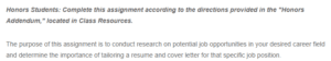 Potential Job Positions within Desired Career