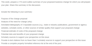 Proposal for Change Summary-Staffing Issues