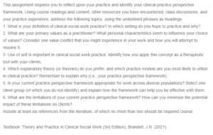 Reflective Practice-Clinical Social Work