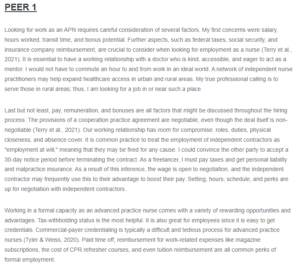 Response - Considerations for Working as an APN