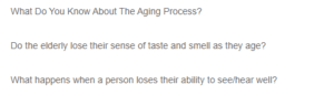 The Aging Process