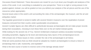 The Changing Role of the Archaeologist 