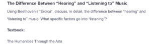 The Difference Between “Hearing” and “Listening to” Music