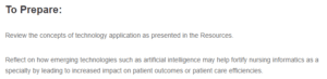 The Impact of Nursing Informatics on Patient Outcomes and Patient Care Efficiencies