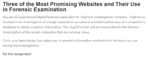 Three of the Most Promising Websites and Their Use in Forensic Examination