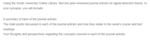 Analyzing Journal Articles on Signal Detection Theory