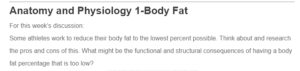 Anatomy and Physiology 1-Body Fat