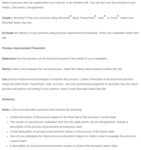 As-Is Process Flowchart Evaluation
