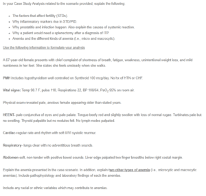 Case Study Analysis on Anemia
