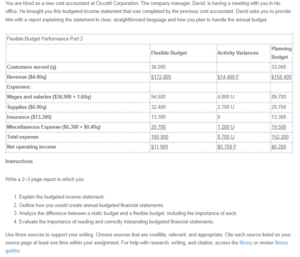 Case on Budgeting