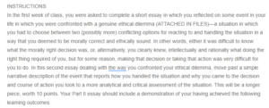 Confronting Ethical Dilemmas
