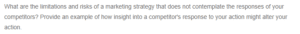 Contemplating the Responses of Competitors