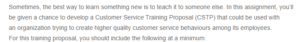 Customer Service Training Proposal