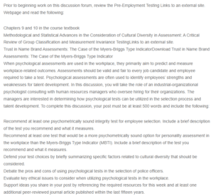 Ethical and Fair Testing in the Workplace