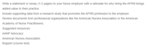Family Nurse Practitioner Information