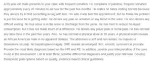 Gastrointestinal Case Study Analysis-65-Year-old Man