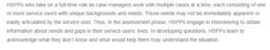 Interview Questions That Would Help Assess User Needs as HSPPs who take on a full-time role as a Case Manager Work