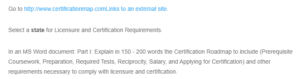 Licensure and Certification Requirements-Teacher