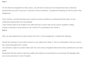 Measuring Customer Service Excellence and Practicing Continuous Improvement