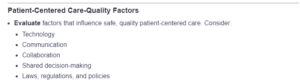 Patient-Centered Care-Quality Factors