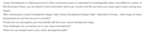 Personal Career Development