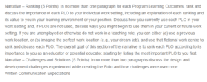 Program Learning Outcomes Final Paper-The MAECEL graduate
