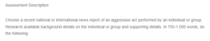 Prosocial Behavior and Aggression-Shooting in Nashville