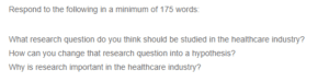 Research in Healthcare