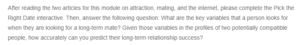 Right Date interactive- long-term mate