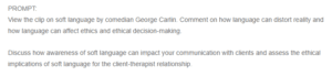 Soft Language and Ethics