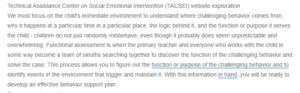 Technical Assistance Center on Social Emotional Intervention (TACSEI) Website Exploration