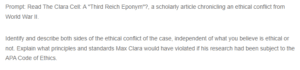 The Clara Cell Discussion Responses