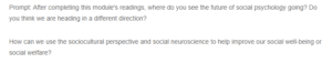 The Future of Social Psychology