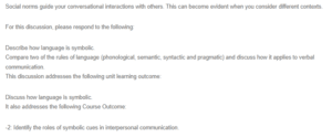The Impact of Social Norms on Verbal Communication