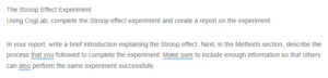 The Stroop Effect Experiment