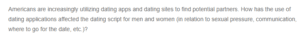 The Use Of Dating Applications