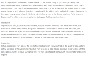 Assessing the Problem - Quality, Safety, and Cost Considerations