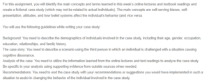 Case Study Design and Analysis - Cognitive Dissonance