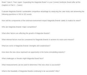 Case Study - Magnolia Company