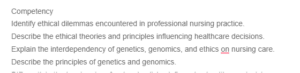 Comprehensive Case Summary-Ethical  social and Legal Needs of Patients with Positive Genetic Test results