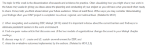 Dissemination of Research and Evidence for Practice