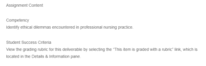 Ethical Dilemmas in Nursing