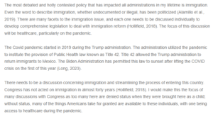 Immigration as a Highly Debated and Politicized Topic