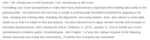 Introduction to MS Excel
