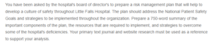 Risk Management Plan Summary-Little Falls Hospitals