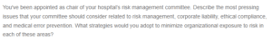 Risk Management and Ethical Compliance in Healthcare