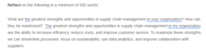 Strengths and Opportunities in Supply Chain Management of Druid City Hospital