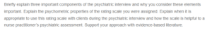 The Psychiatric Evaluation and Evidence-Based Rating Scales