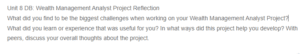Wealth Management Analyst Project Reflection- Presentation Magazine
