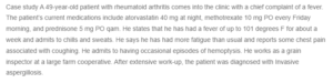 Case study A 49-year-old Patient with Rheumatoid Arthritis